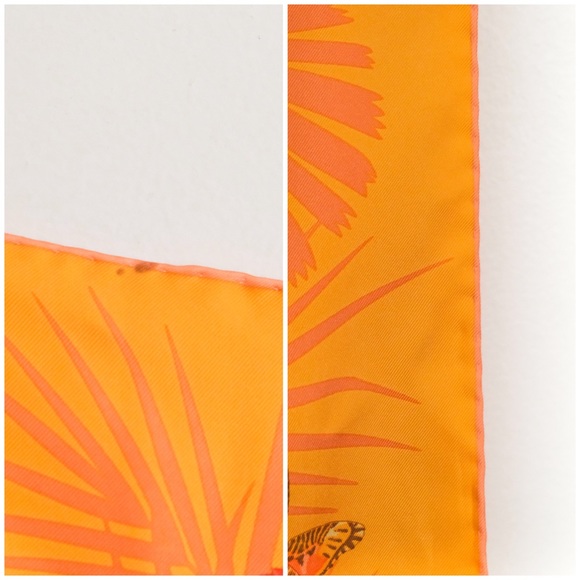 AUTHENTIC Salvatore Ferragamo Designer Jungle Print Silk Scarf - Picture 12 of 12